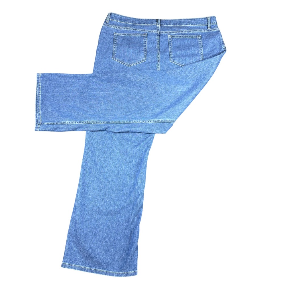 LL Bean Slimming Jeans Womens 18W Reg Indigo Blue Denim Stretch NWT - Picture 8 of 8